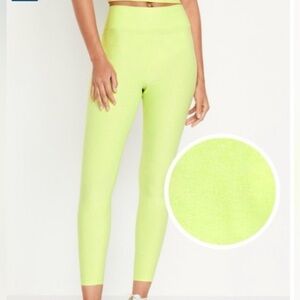 LT Fluorescent Green Yoga Leggings - Size Large